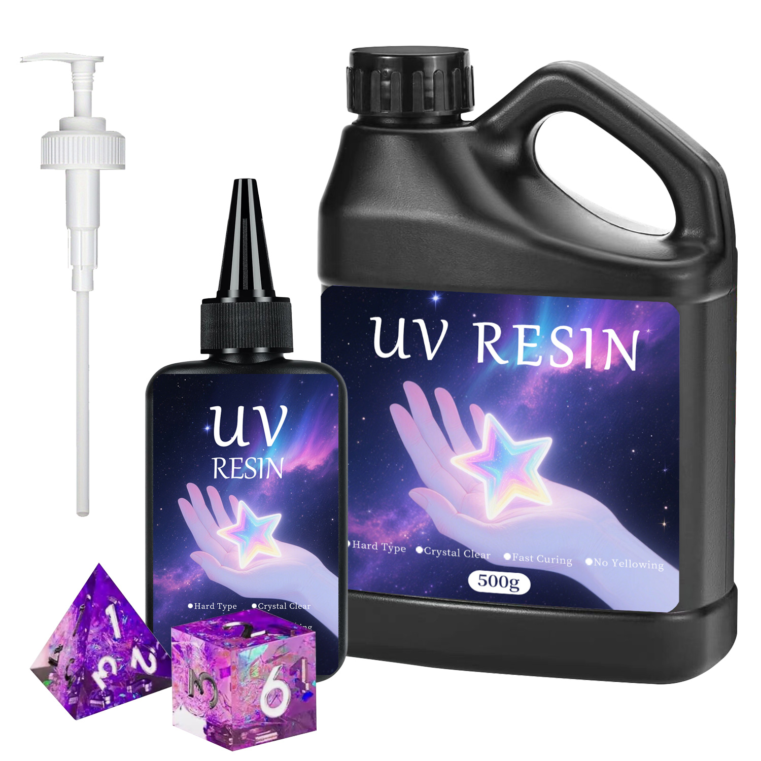Epoxy Uv Resin Kit - Kit de resina UV com ferramentas