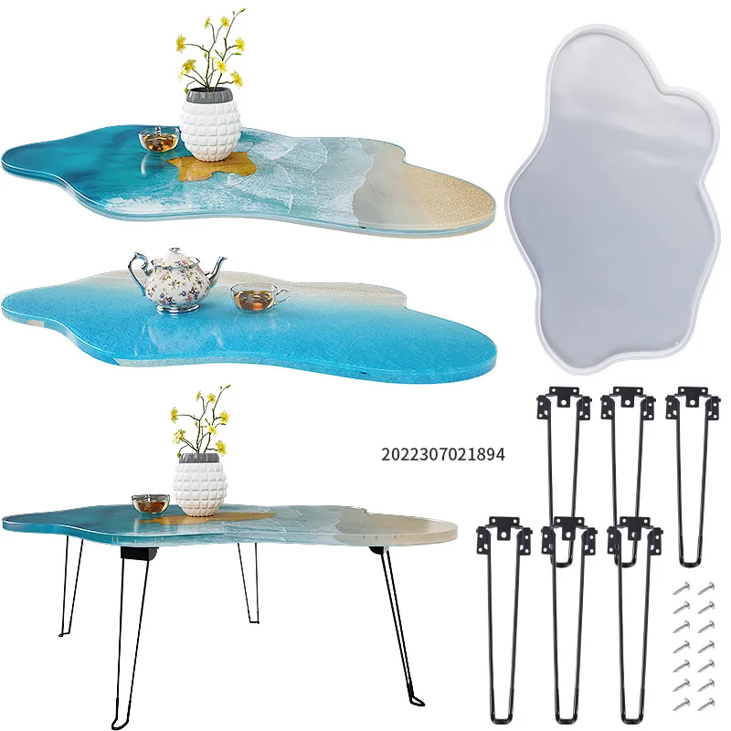 Resin Ocean Wave Mold - Grande bandeja irregular de 61cm, resina