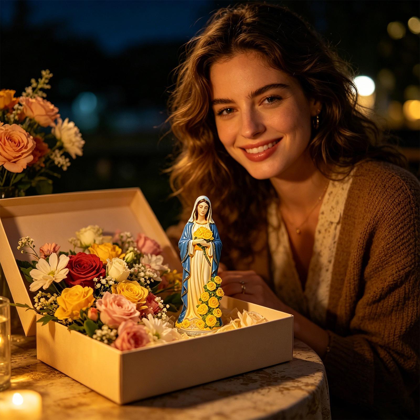 Estátua Solar da Virgem Maria  - Resin Crafts avaliação e preço