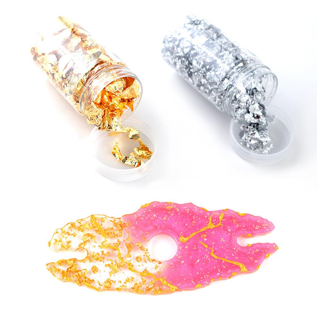 6 Peças de Adesivos de Papel c - Gold Foil Flakes avaliação e preço