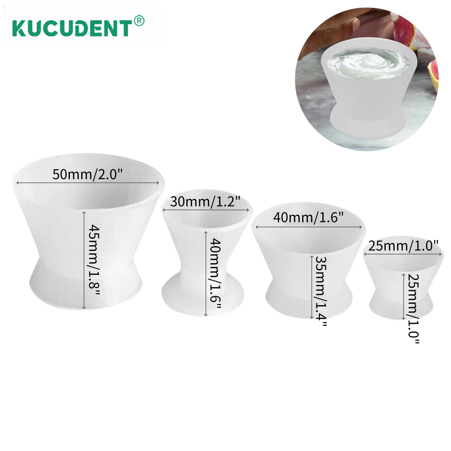 Conjunto de 4 Peças de Copos d - Mixing Cup Silicone avaliação e preço