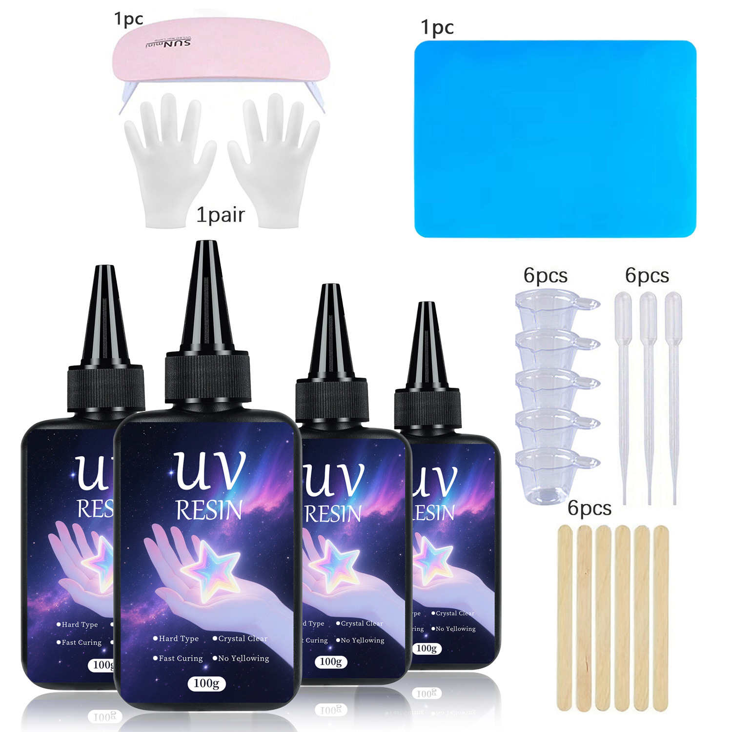 Kit de resina UV com ferrament - Epoxy Uv Resin Kit avaliação e preço