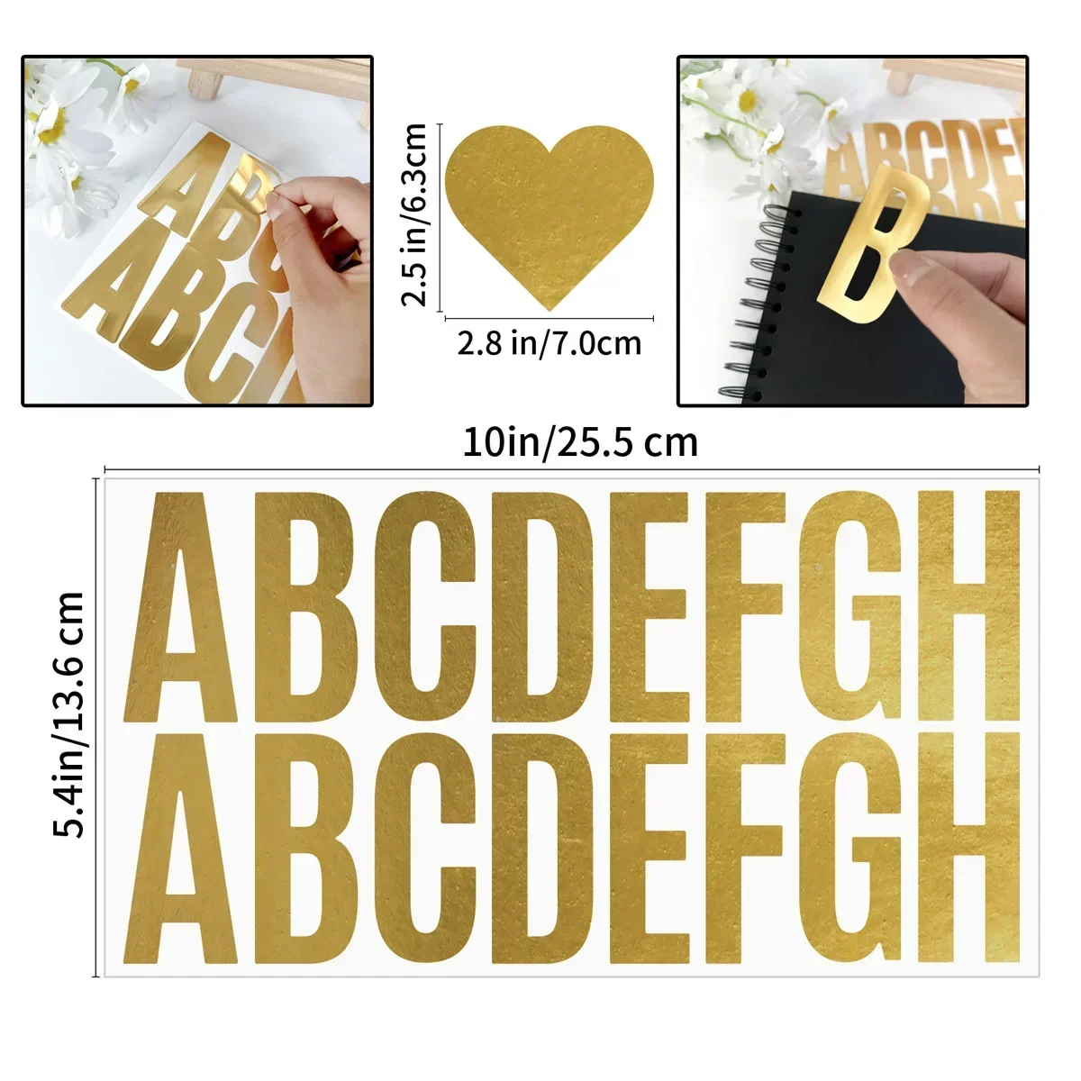 100 pçs 6 folhas adesivos de l - Gold Foil Flakes avaliação e preço